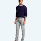 Demi-season denim trousers