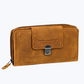 Leather zip around wallet