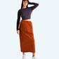 Long cargo skirt