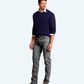 Demi-season denim trousers