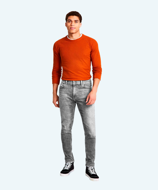 Worn stylish jeans