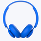 Electric blue headset
