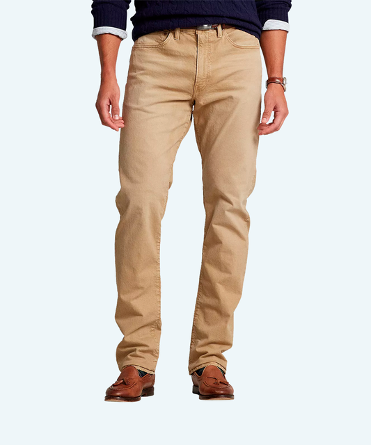Demi-season denim trousers