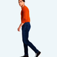 Worn stylish jeans