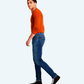 Worn stylish jeans