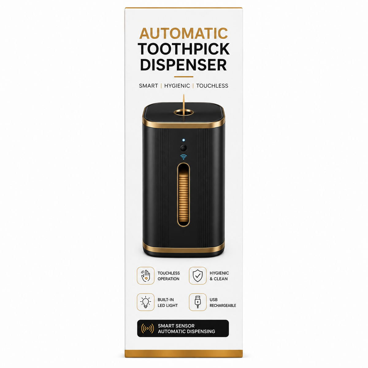 Automatic Toothpick Dispenser – One-Touch Hygienic Toothpick Holder