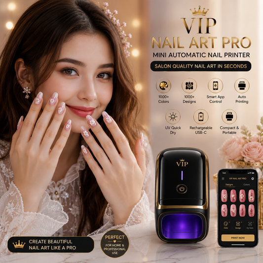 VIP Nail Art Pro – Mini Automatic Nail Art Printer with Smart App Control